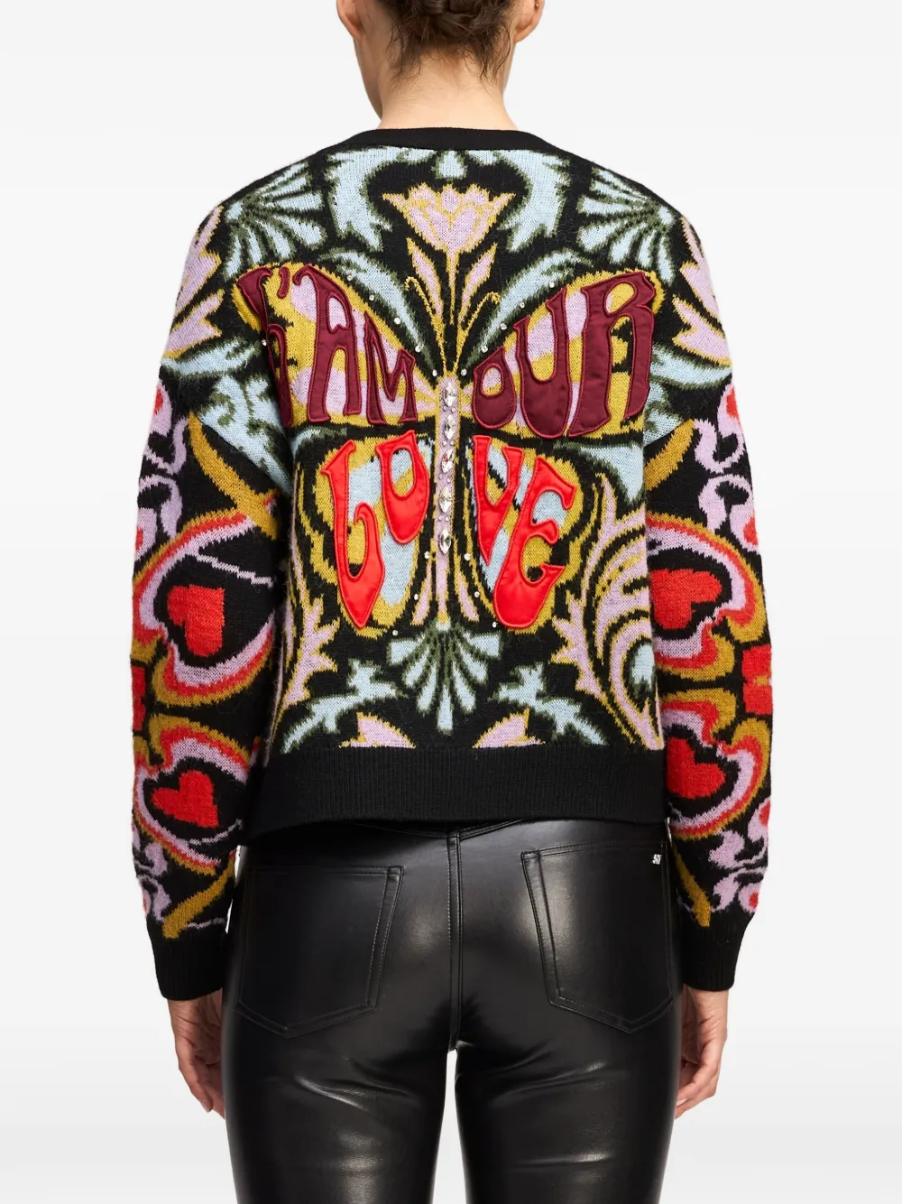Cinq A Sept Psychedellic Amour cardigan Zwart