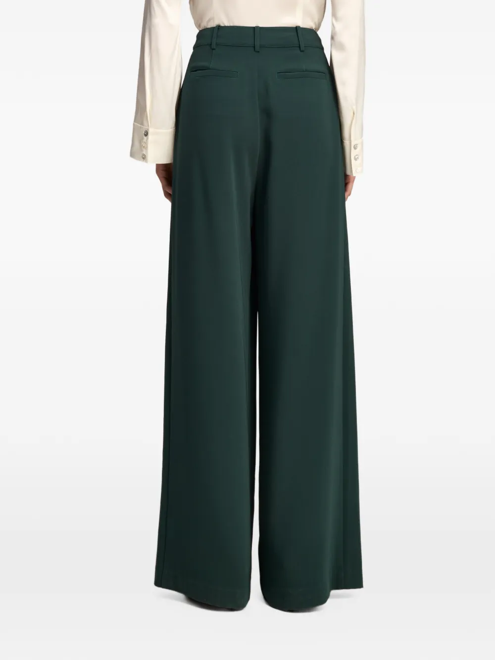 Cinq A Sept Marne pleated tailored trousers Groen