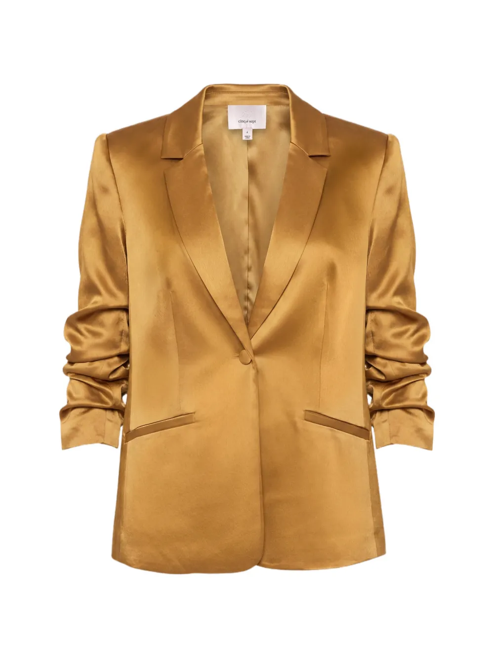 Cinq A Sept Kylie satin blazer Goud