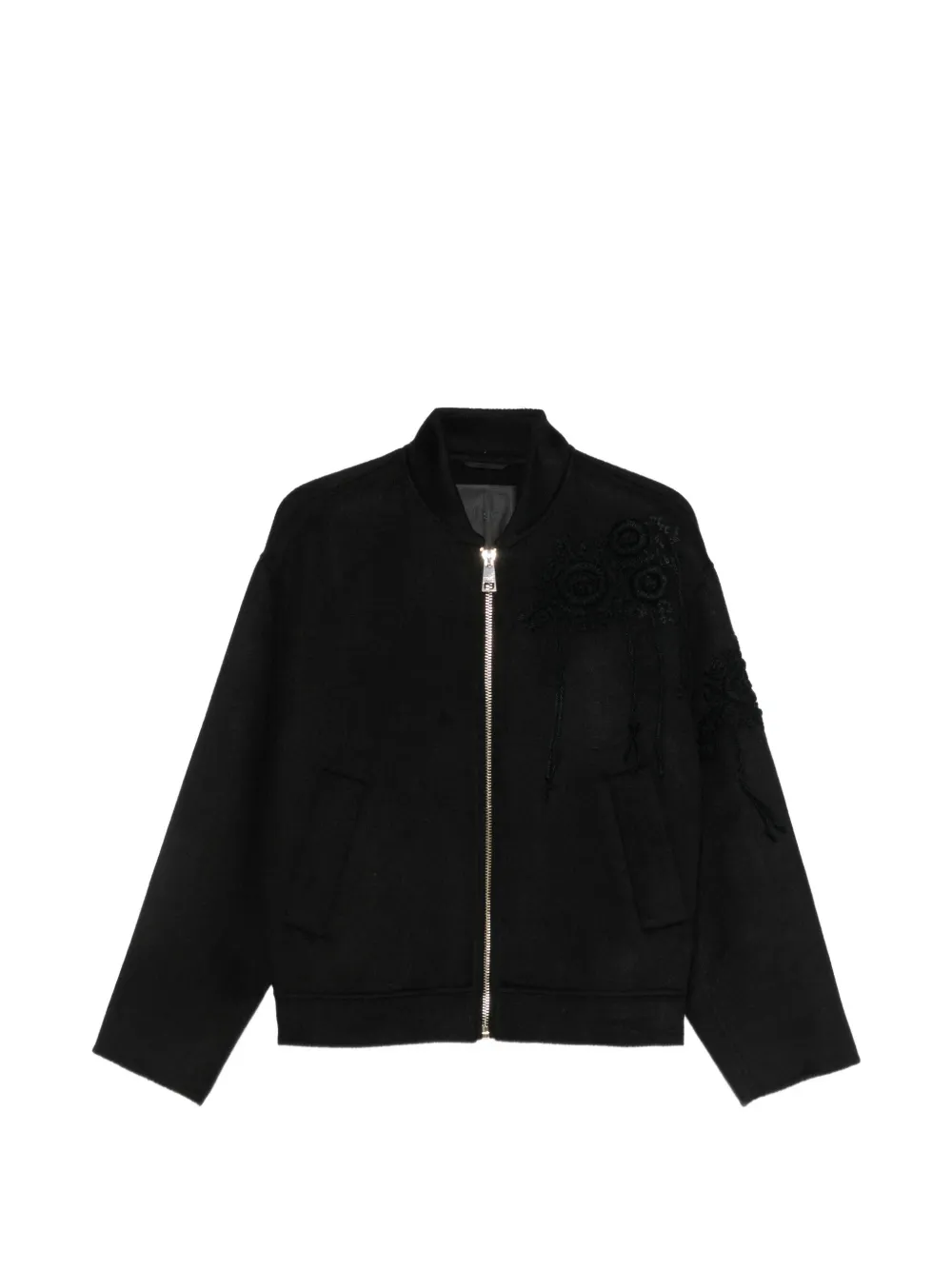LIU JO embroidered tassel-detail jacket - Nero