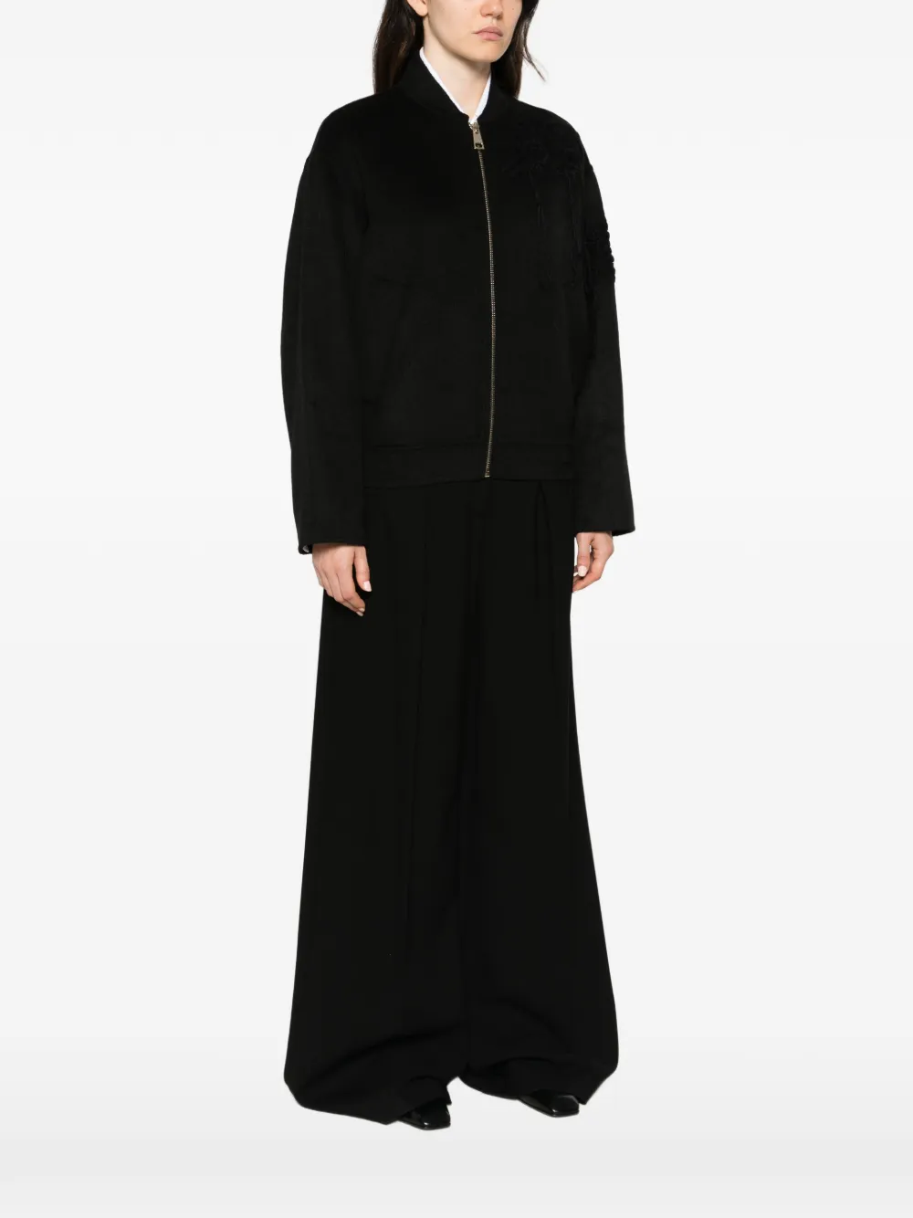 LIU JO embroidered tassel-detail jacket Zwart