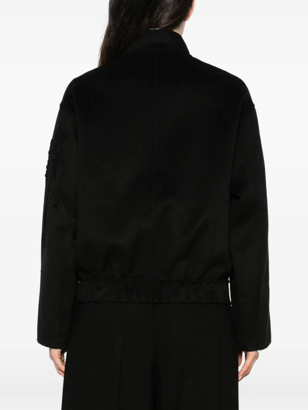 LIU JO embroidered tassel-detail jacket Zwart