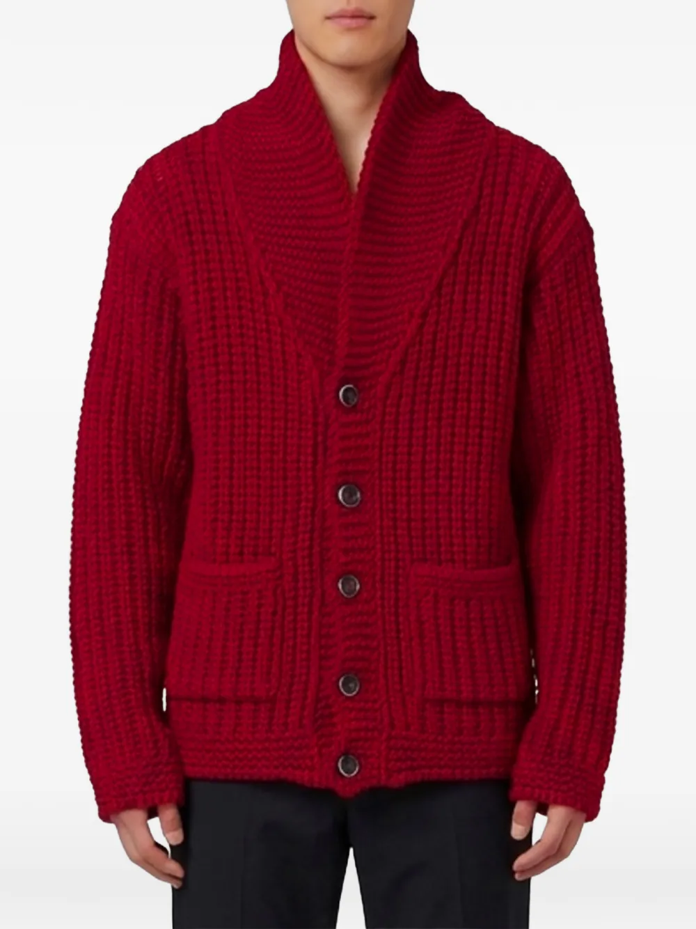 Barena Cavana Cota shawl-collar cardigan - Rosso