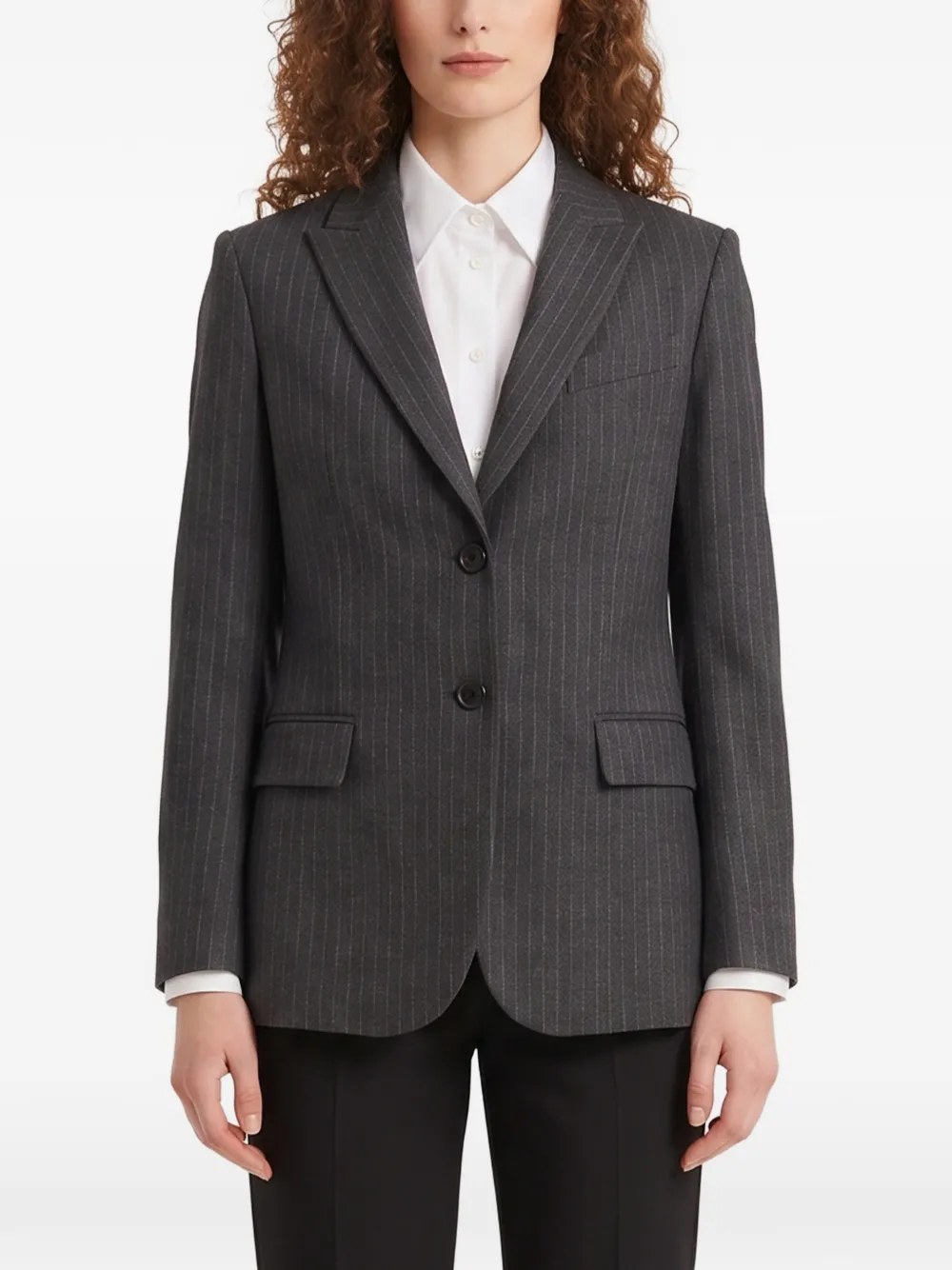 SUTTON NEW YORK pinstripe single-breasted blazer - Grau