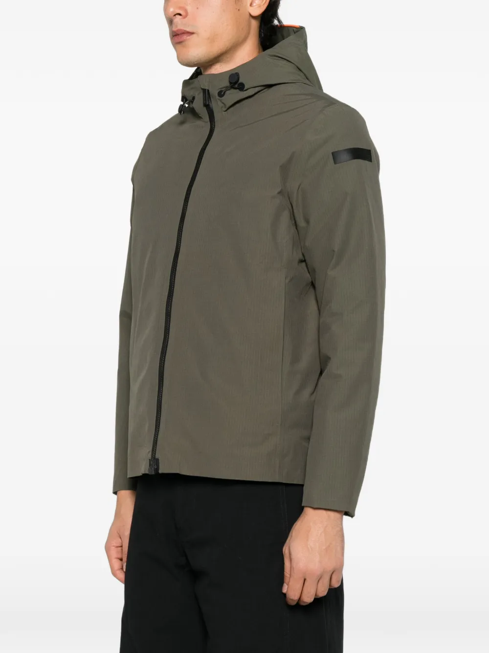 RRD Bee floating Storm jack met capuchon en rits Groen