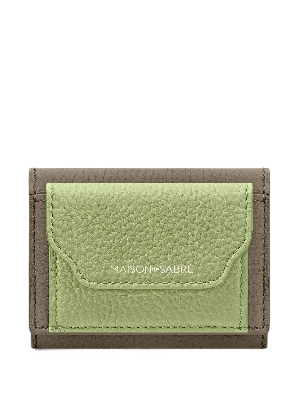 MAISON de SABRÉ The Compact leather wallet - Verde