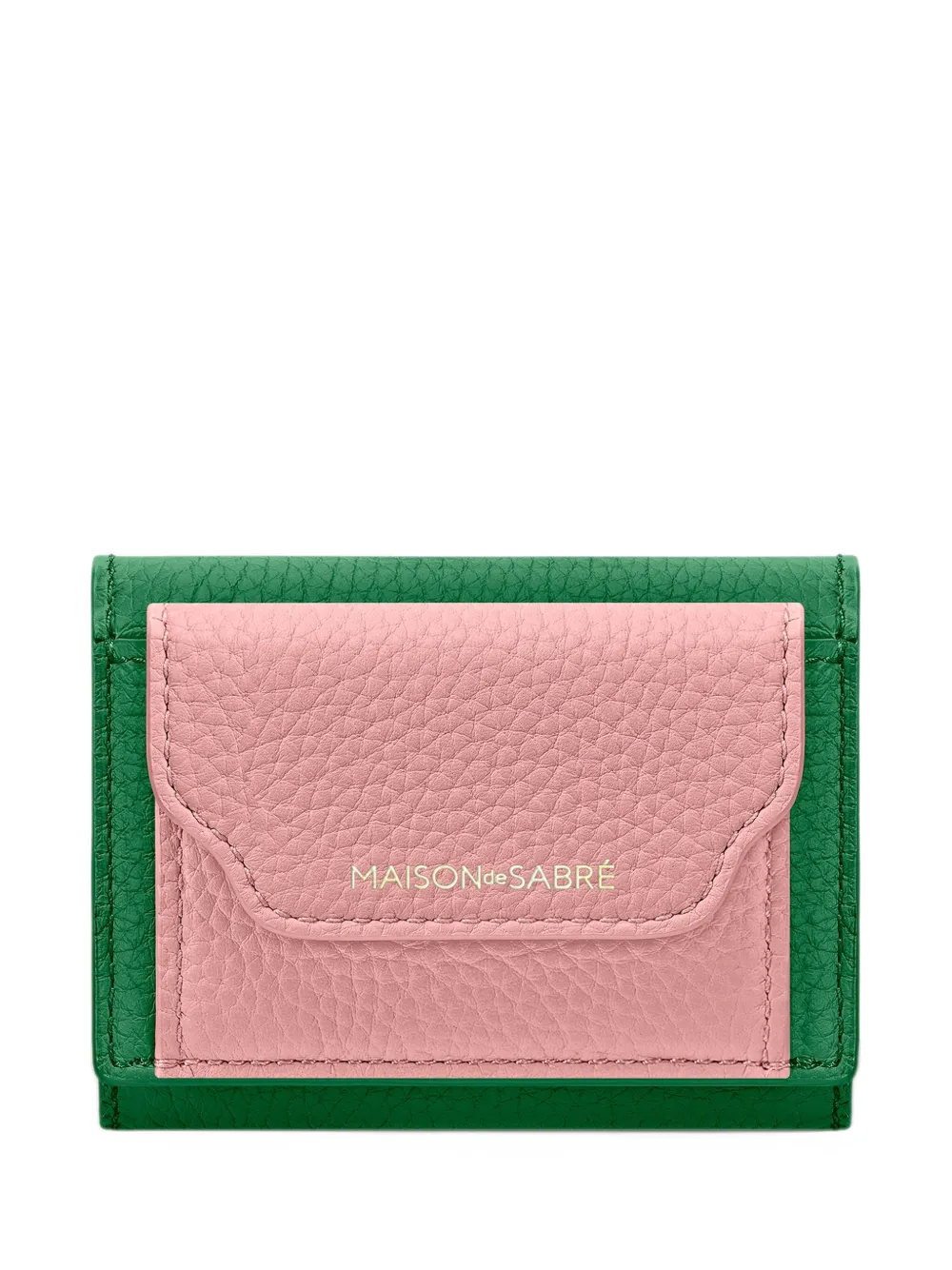 MAISON de SABRÉ The Compact leather wallet - Verde