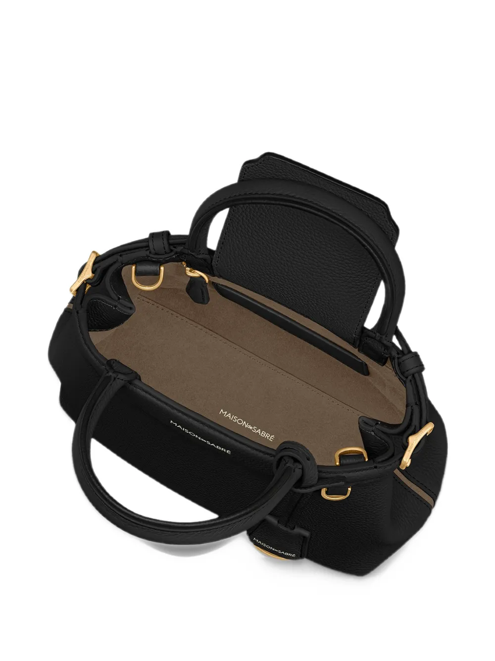 MAISON de SABRÉ mini Palais tote bag Zwart