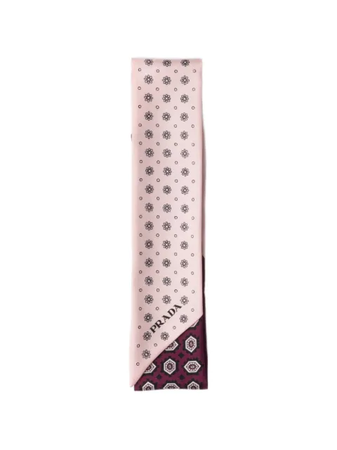 Prada foulard imprimé en soie
