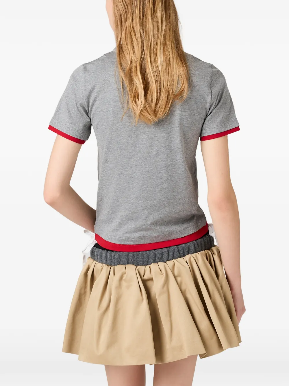 Miu jersey T-shirt Grijs