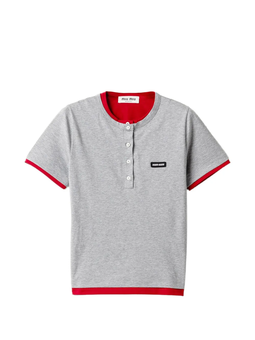 Miu jersey T-shirt Grijs
