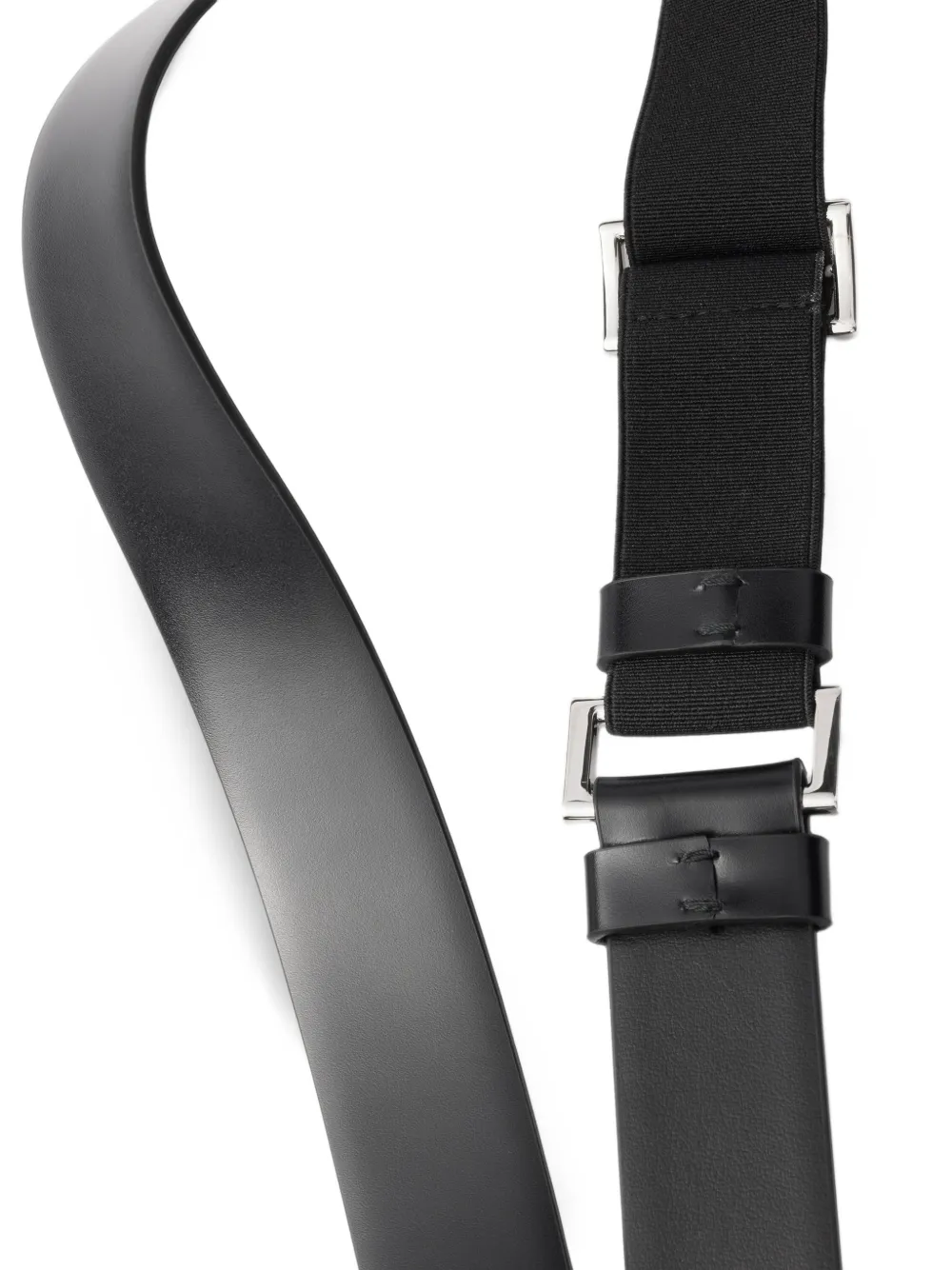 Prada leather belt Zwart
