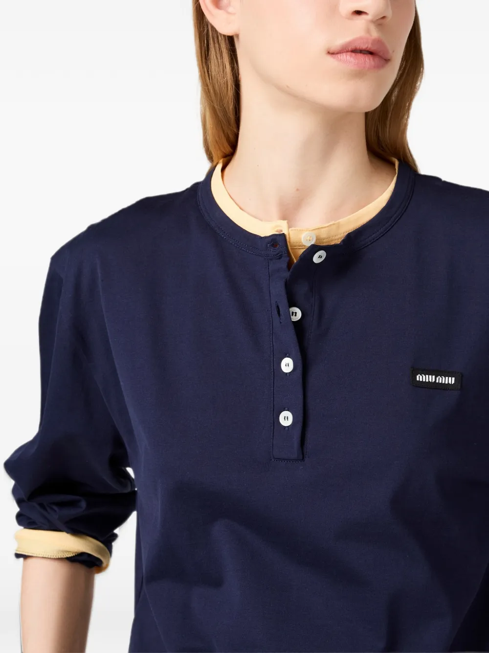 Miu jersey T-shirt Blauw