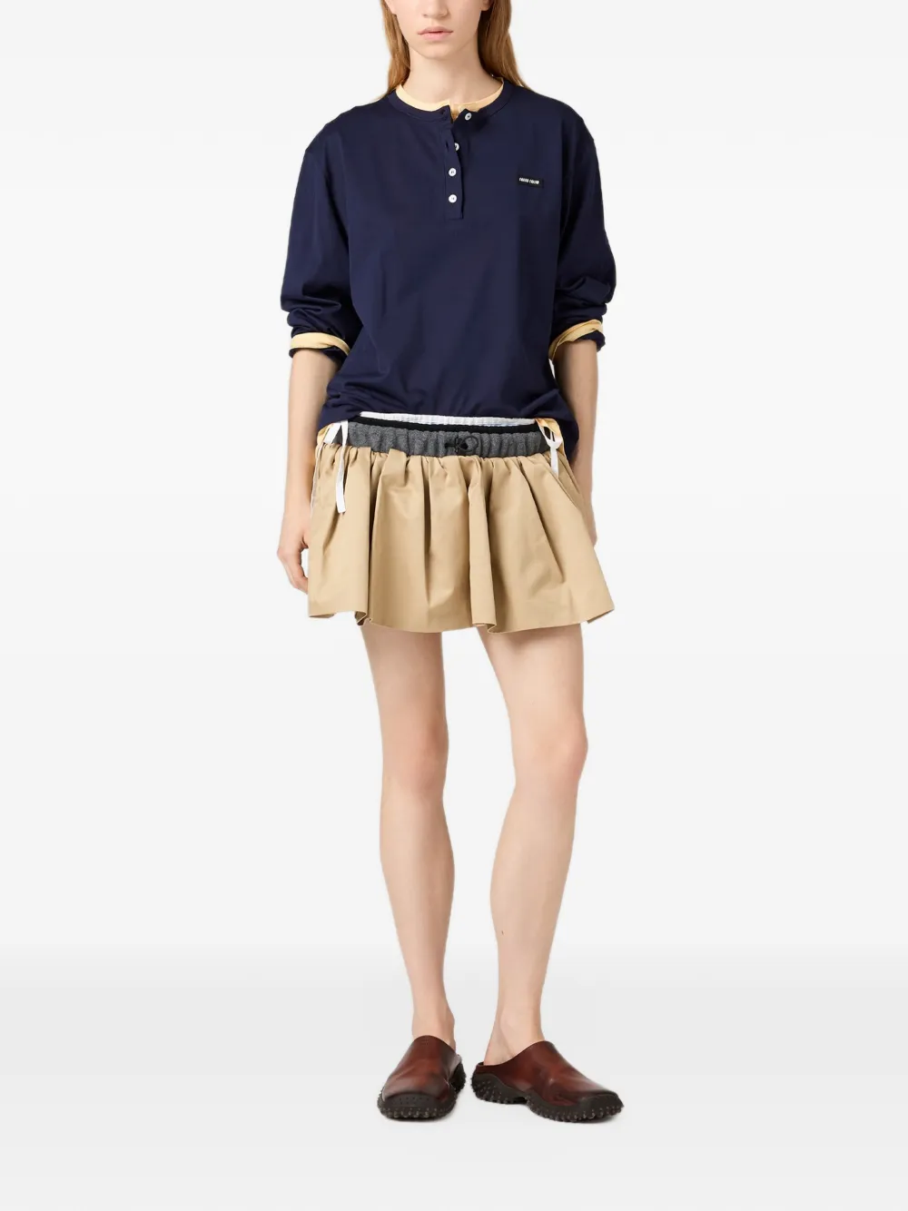 Miu jersey T-shirt Blauw