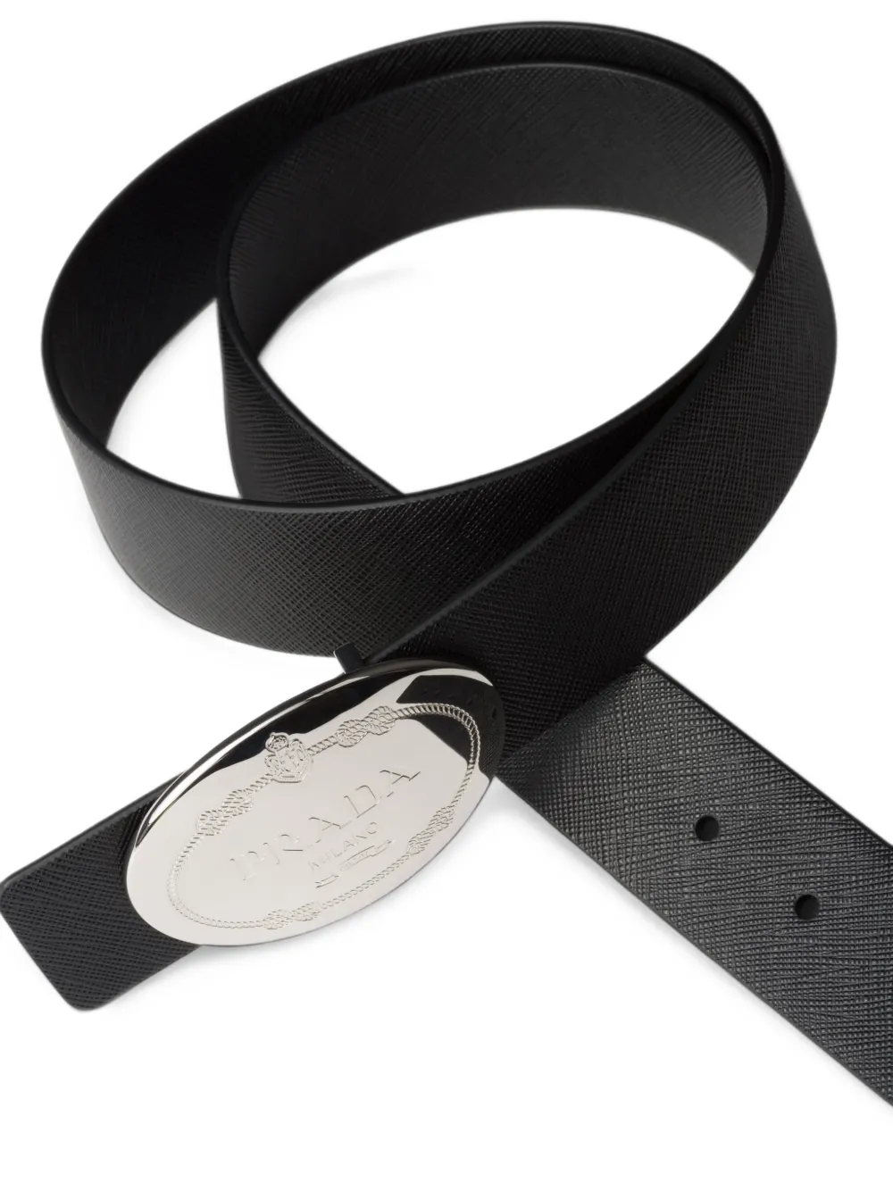 Prada Metalen riemgesp Zilver