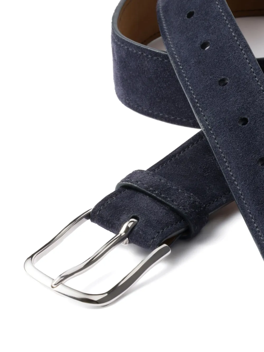 Prada Custom Belts saffiano suède riemband Blauw