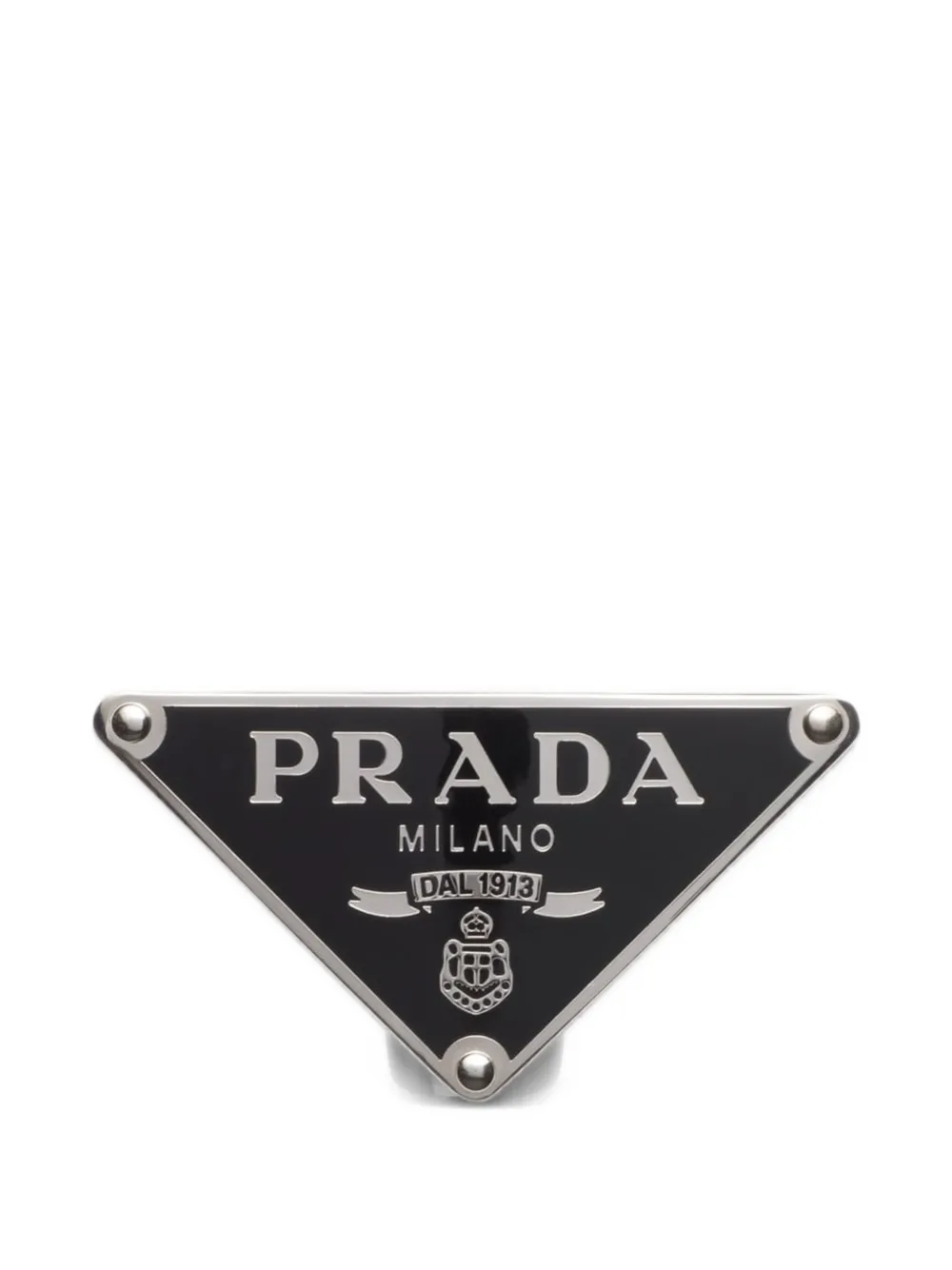 Prada Enameled-metal belt buckle - Custom Belts - Black