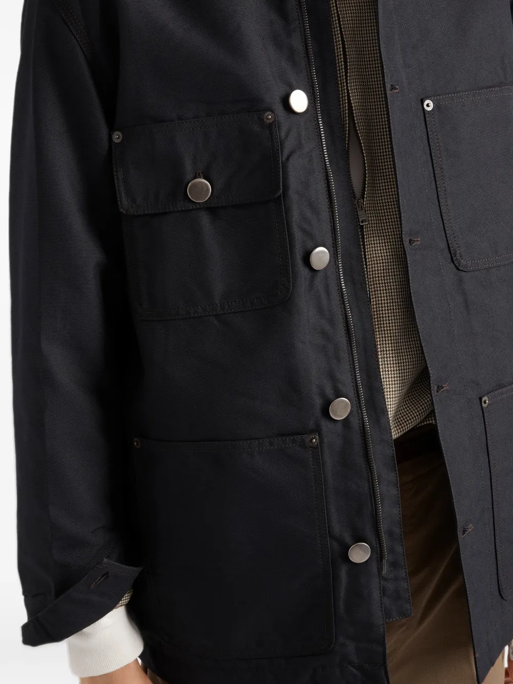 Prada denim jacket Zwart