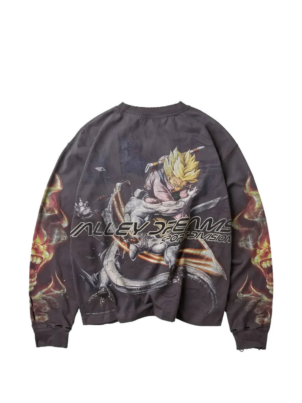 Vale Budokai graphic-print T-shirt Grijs