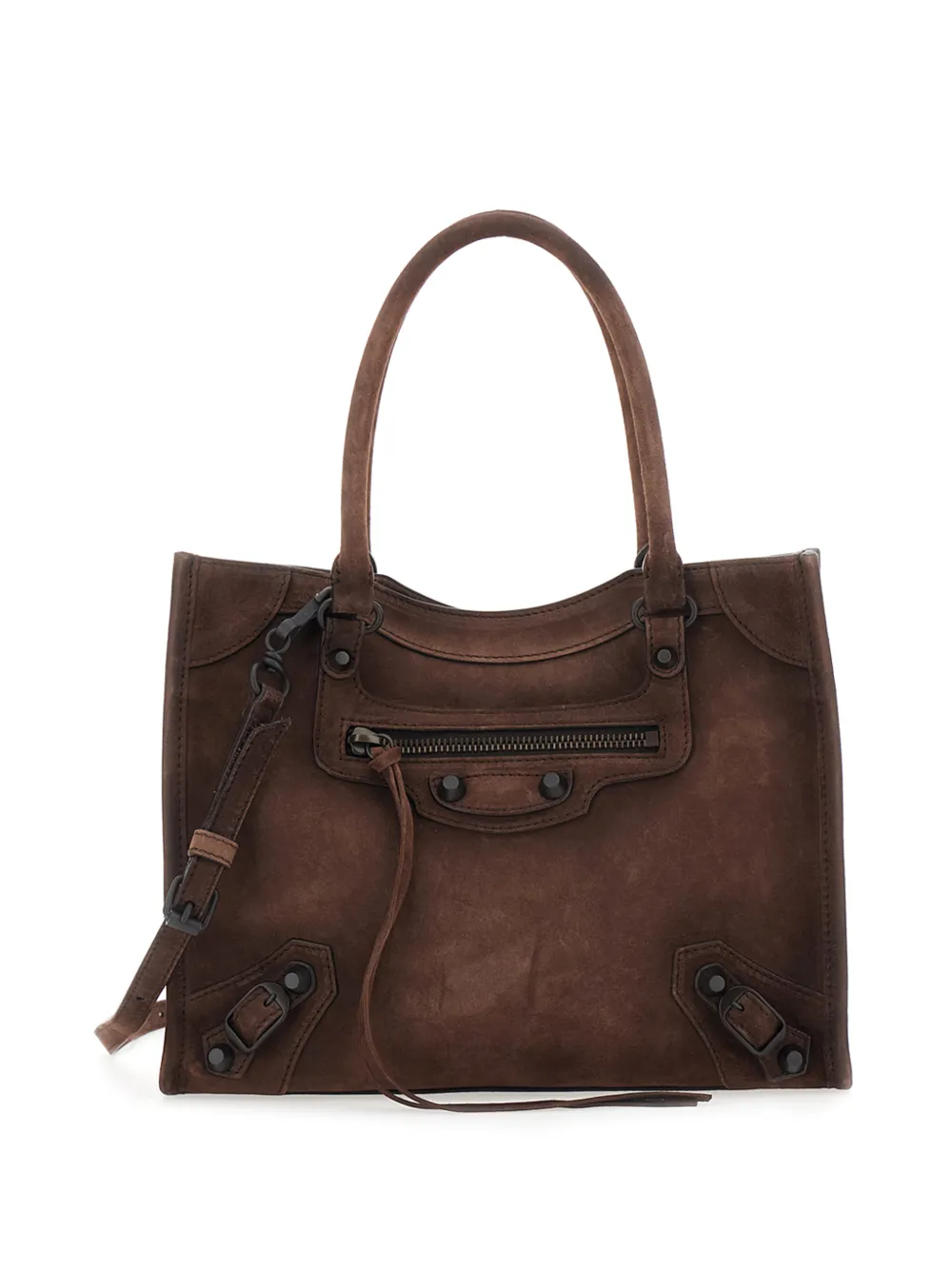 Balenciaga Le City tote bag mini in light espresso - Marrone