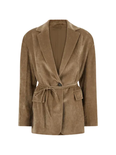 Brunello Cucinelli corduroy single-breasted blazer
