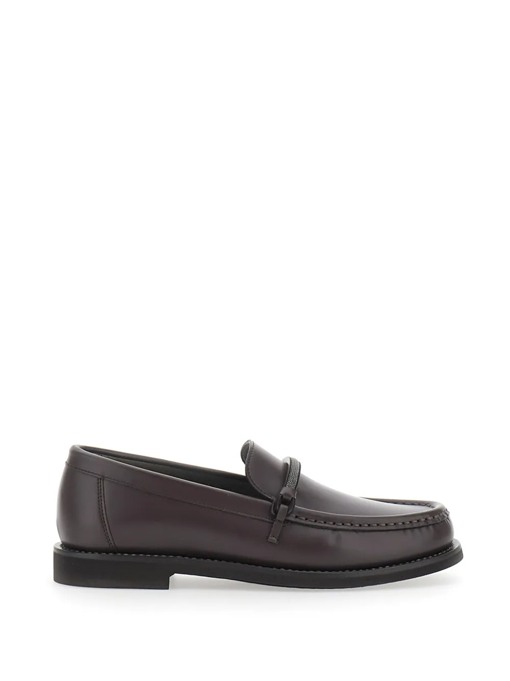 Brunello Cucinelli Monili-embellished loafers - Marrone
