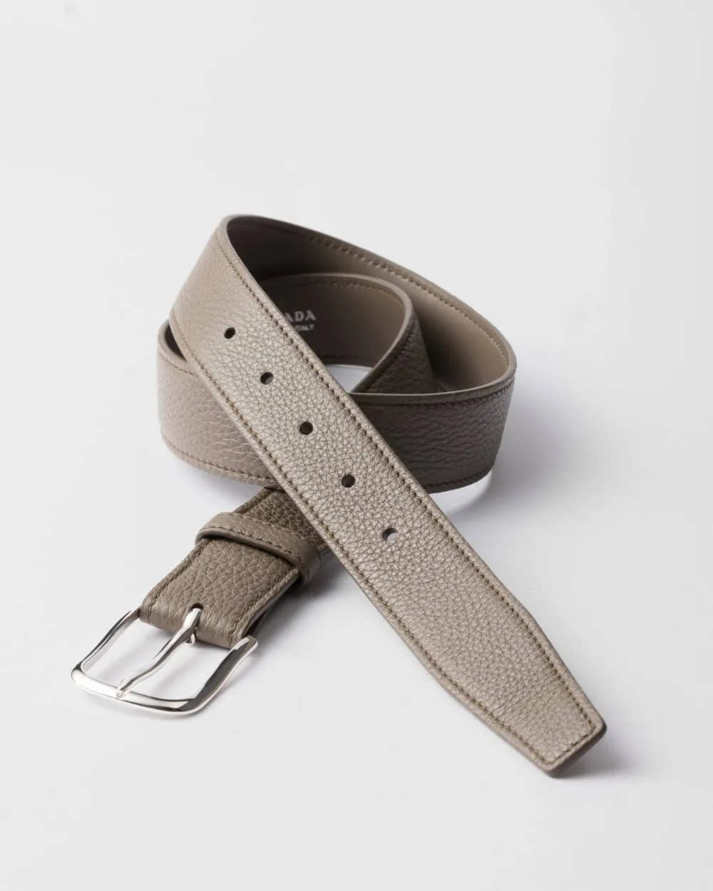 Prada Custom Belts leren riemband Beige