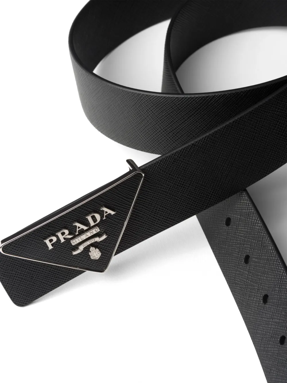 Prada Saffiano riemgesp Zwart