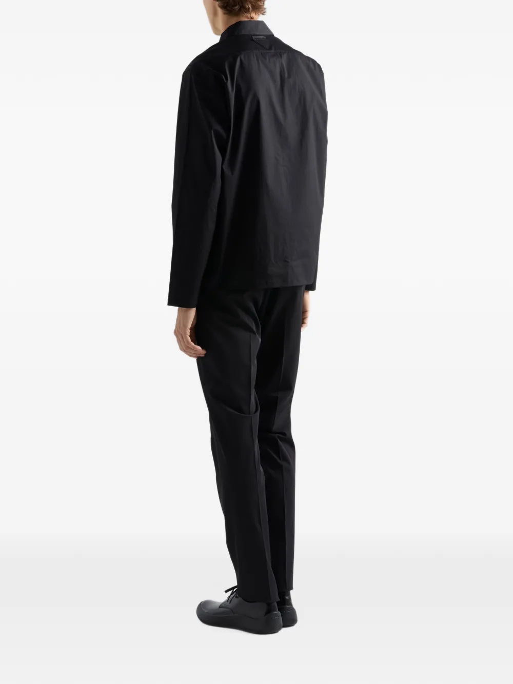 Prada Stretch cotton shirt Zwart