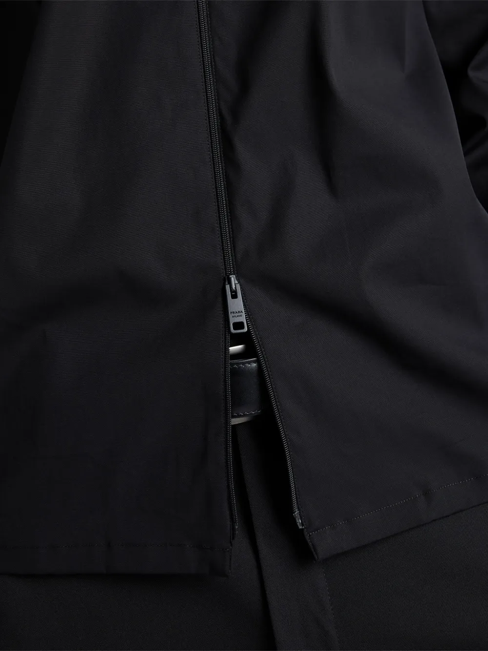 Prada Stretch cotton shirt Zwart