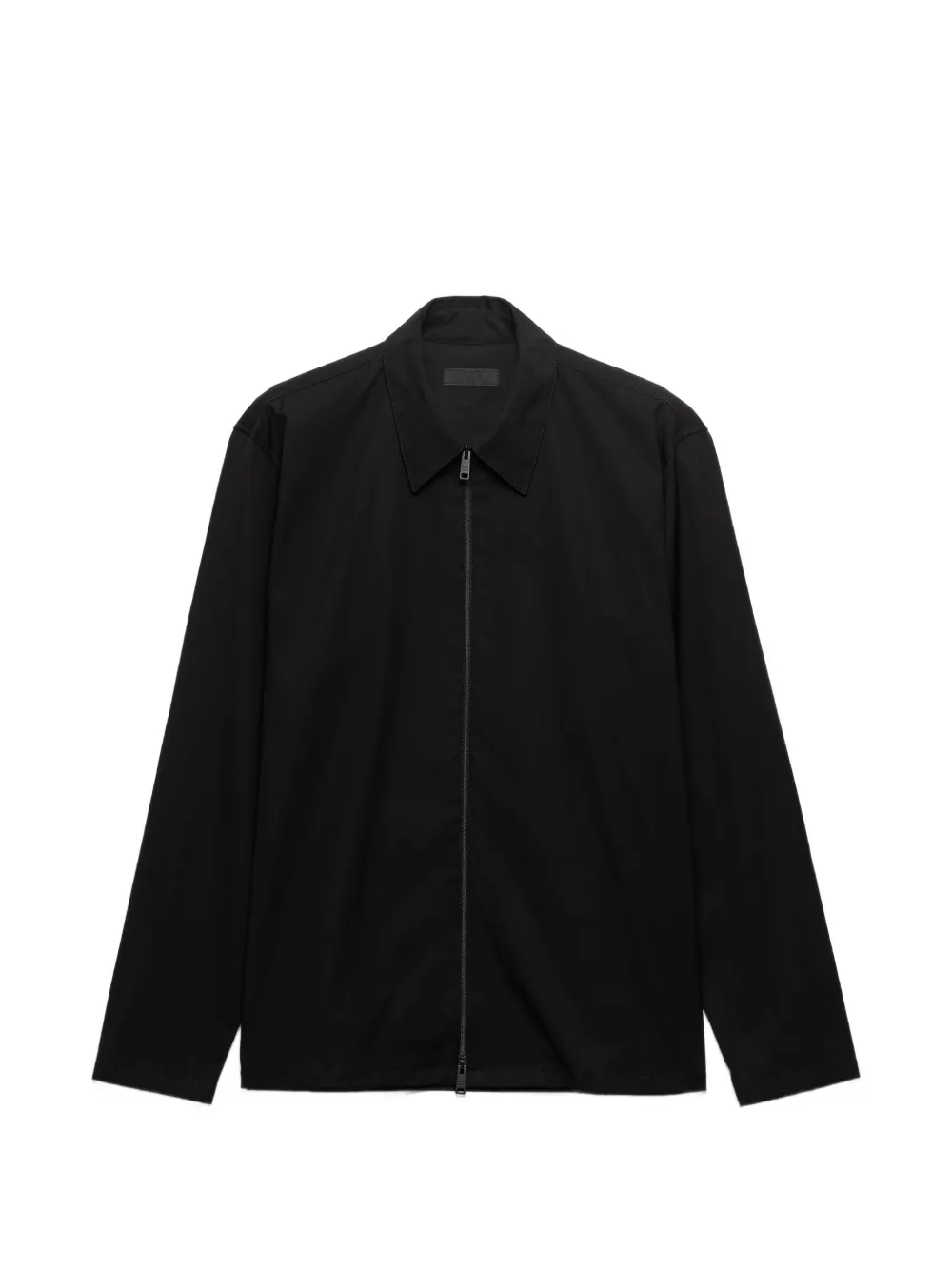 Prada chemise à boutonnière sur le devant - Noir