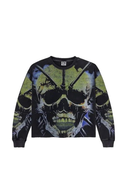 Vale Gravedigger skull-print sweatshirt
