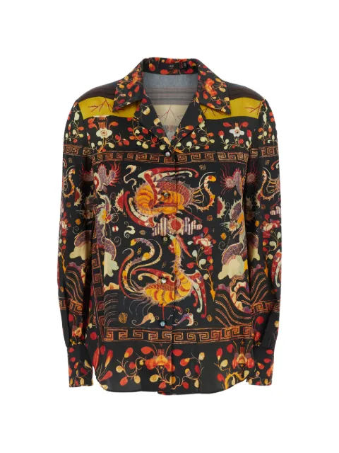 HUI MILANO dragon-print long-sleeve shirt