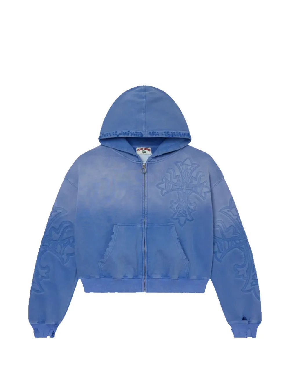 Vale Carver logo-patch hoodie - Blu