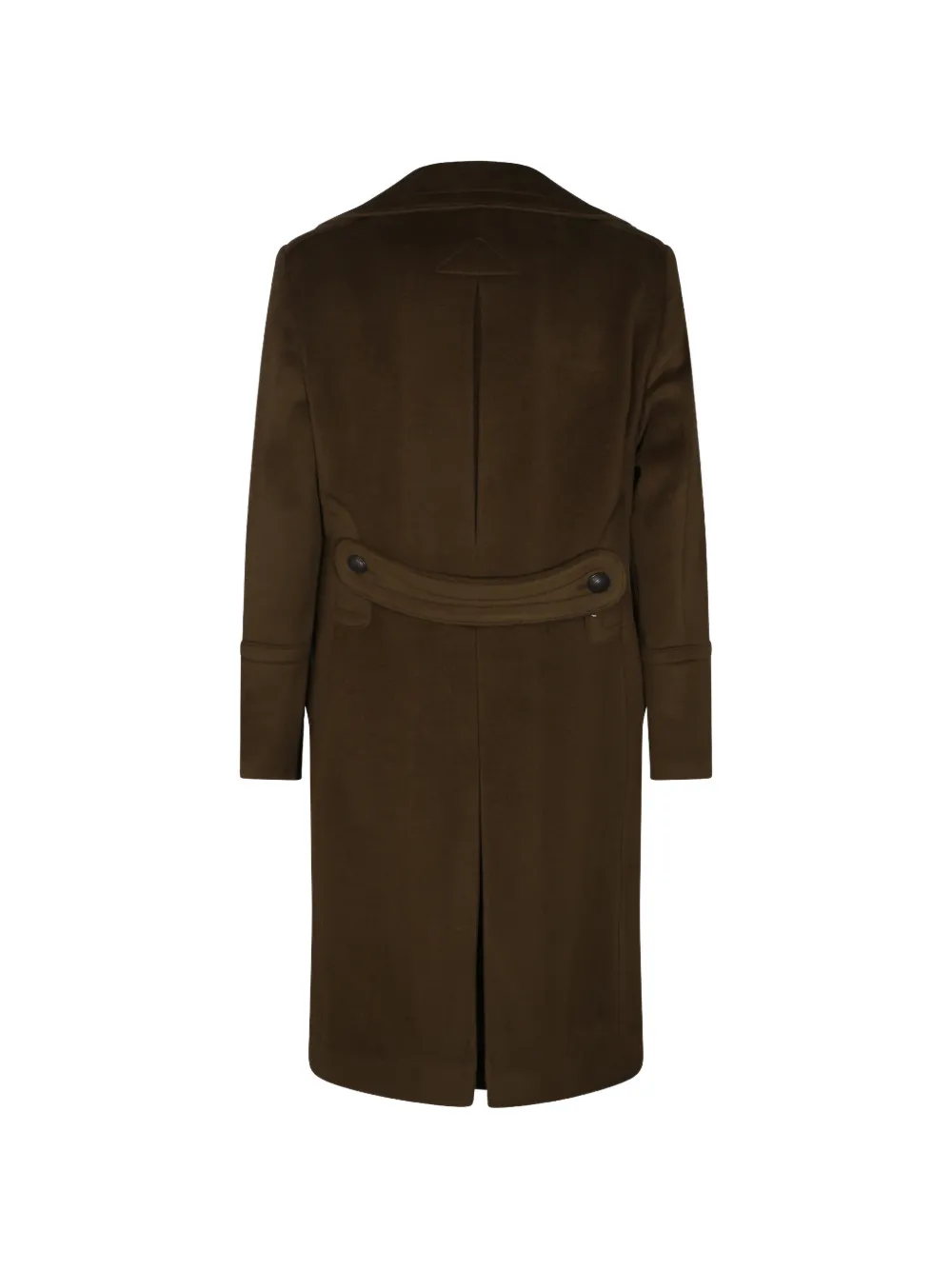 Tagliatore double-breasted virgin wool coat Groen
