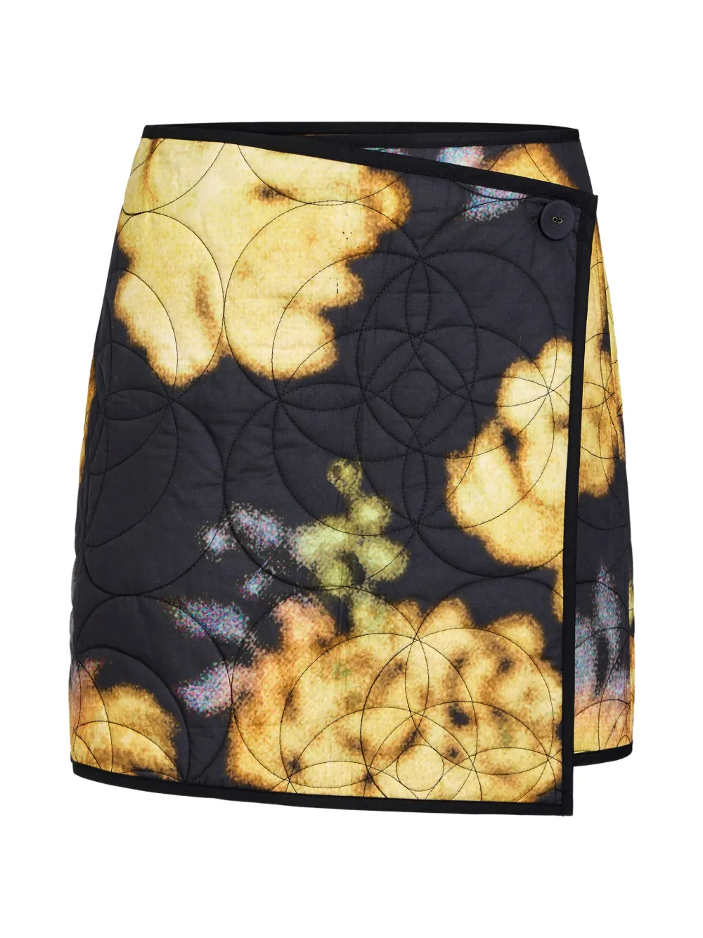 Marie Oliver Orca quilted wrap mini skirt - Schwarz