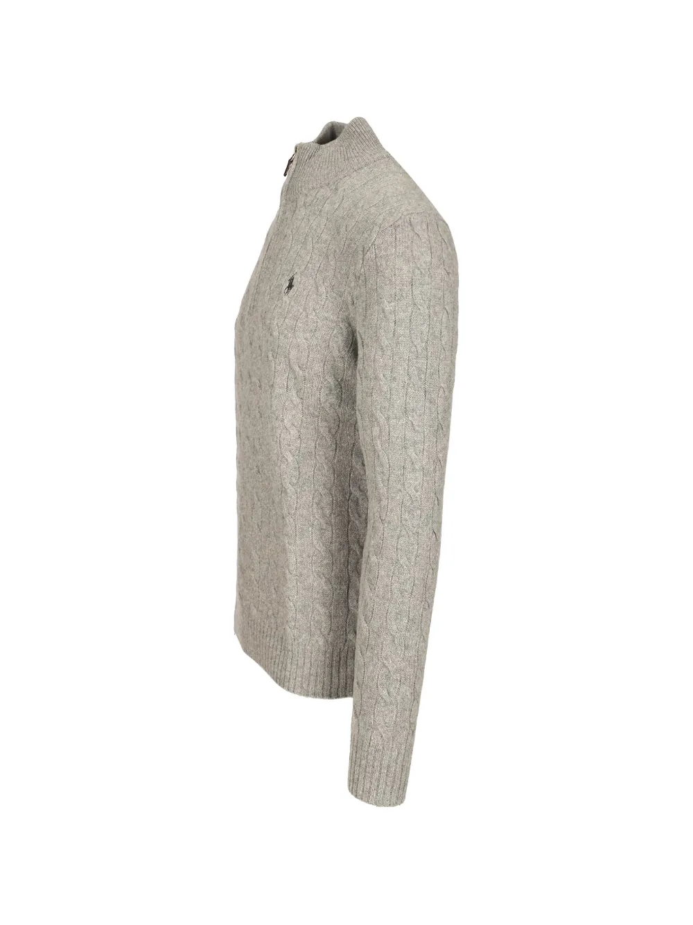 Polo Ralph Lauren cable-knit half-zip sweater Grijs