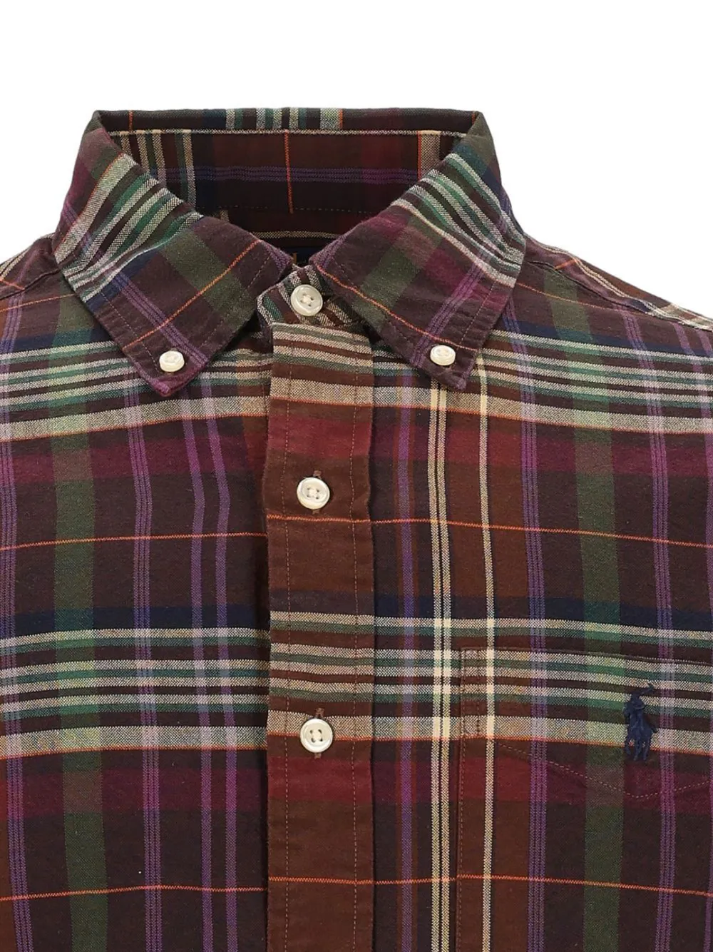 Polo Ralph Lauren check-pattern button-down shirt Bruin