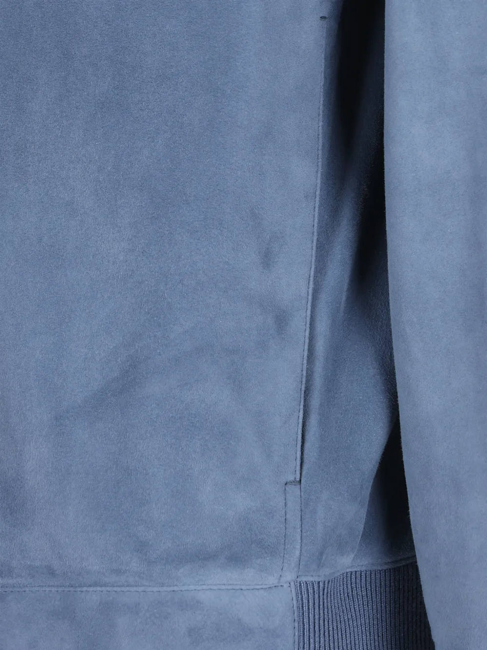 Zegna suede bomber jacket Blauw