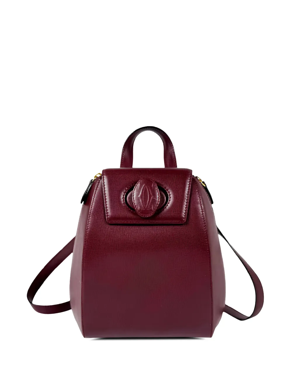 Cartier 2000-2026 Leather Must De Cartier backpack - Rosso