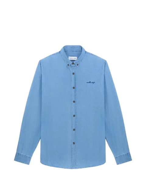 Maison Labiche embroidered chambray shirt