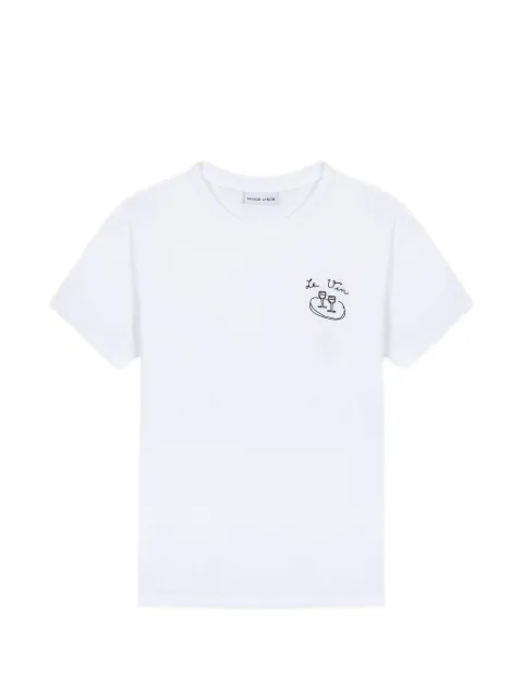 Maison Labiche Popincourt embroidered cotton T-shirt