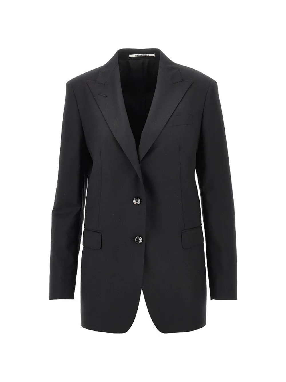 Tagliatore single-breasted peak-lapel blazer - Schwarz