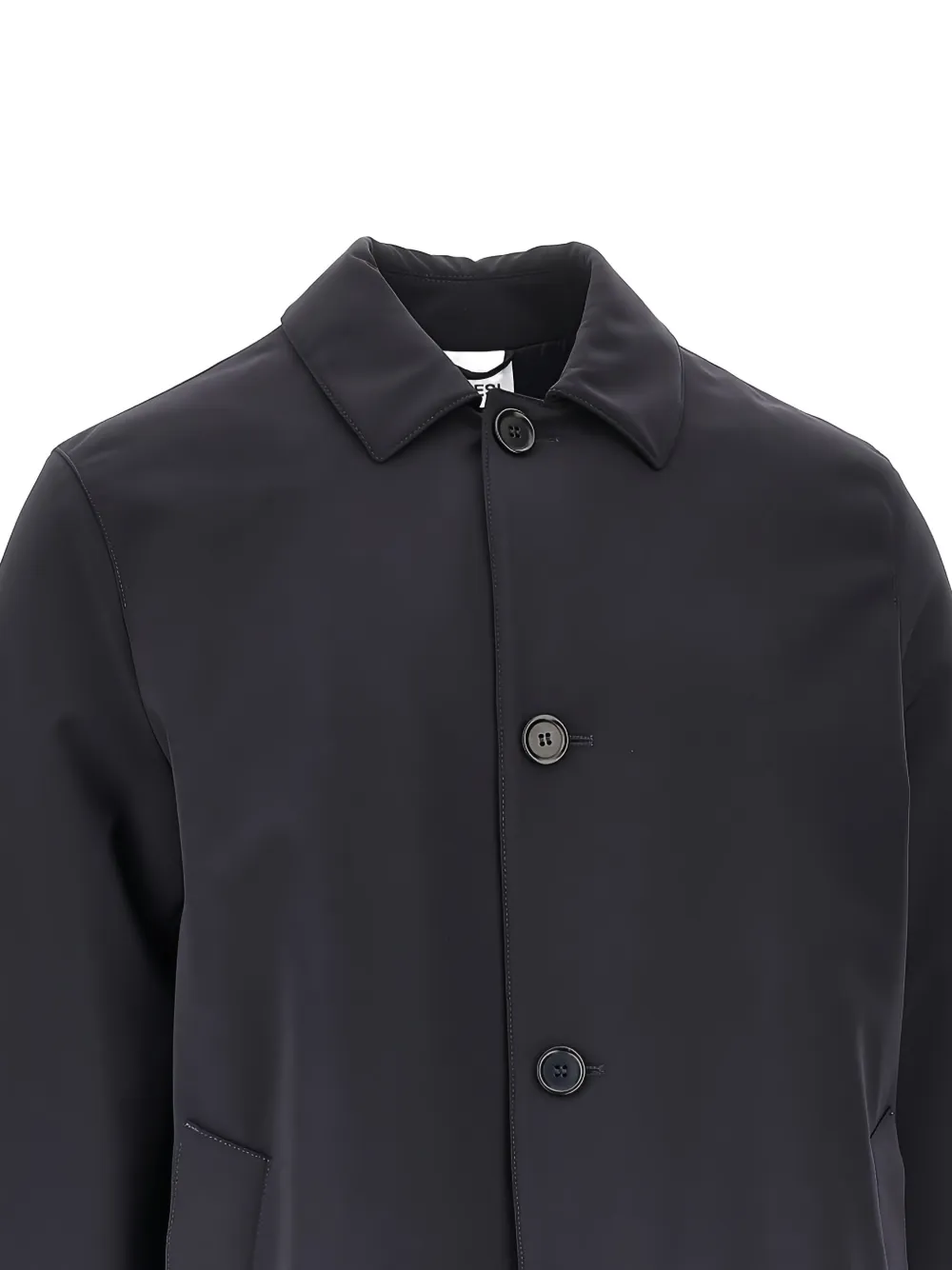 ASPESI Perfetto button-up single-breasted coat Blauw
