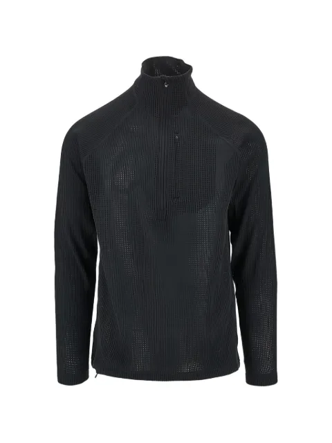 Houdini Sportswear suéter tejido gofrado con medio cierre
