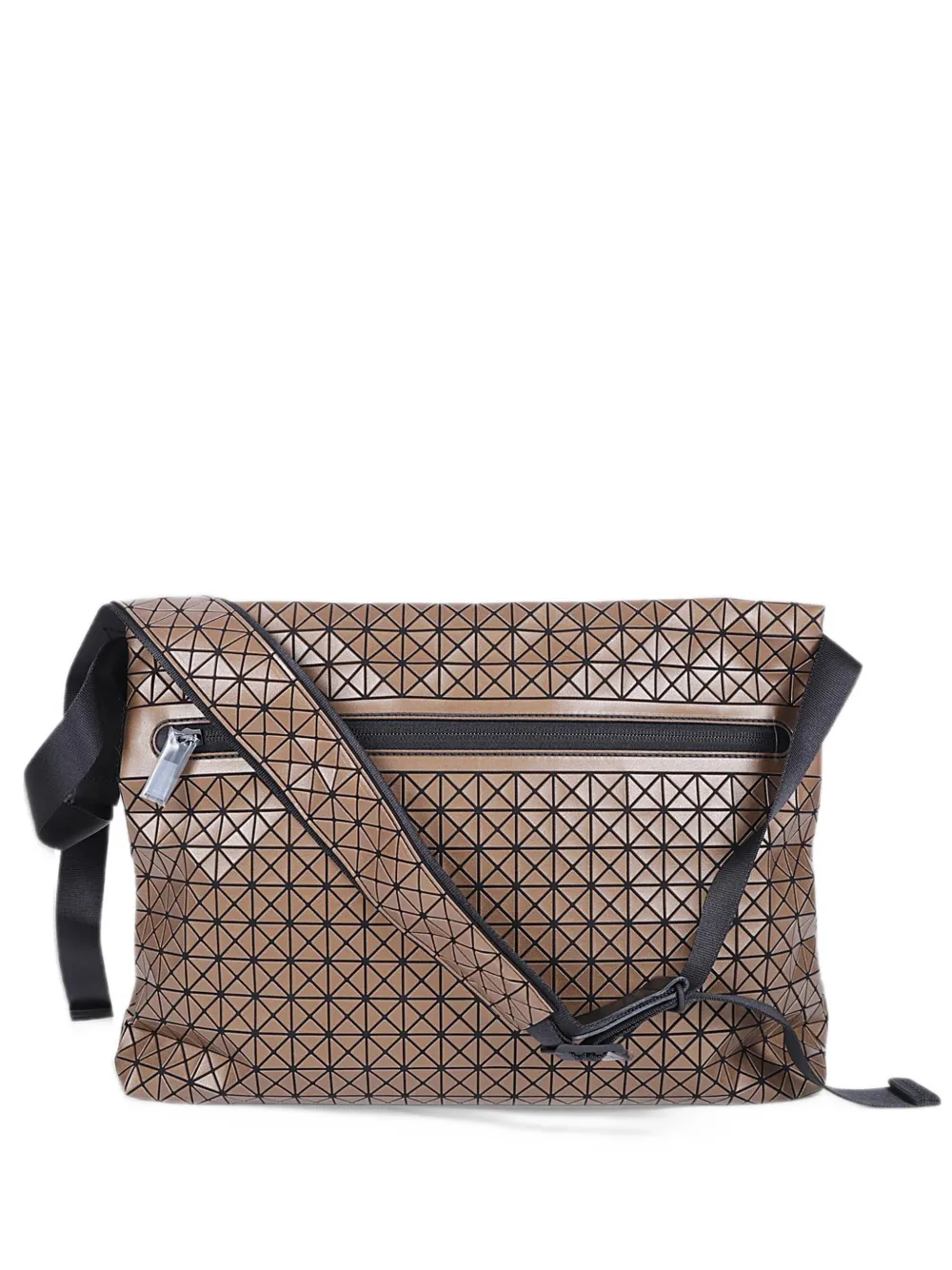 Bao Bao Issey Miyake geometric-panel messenger bag - Marrone