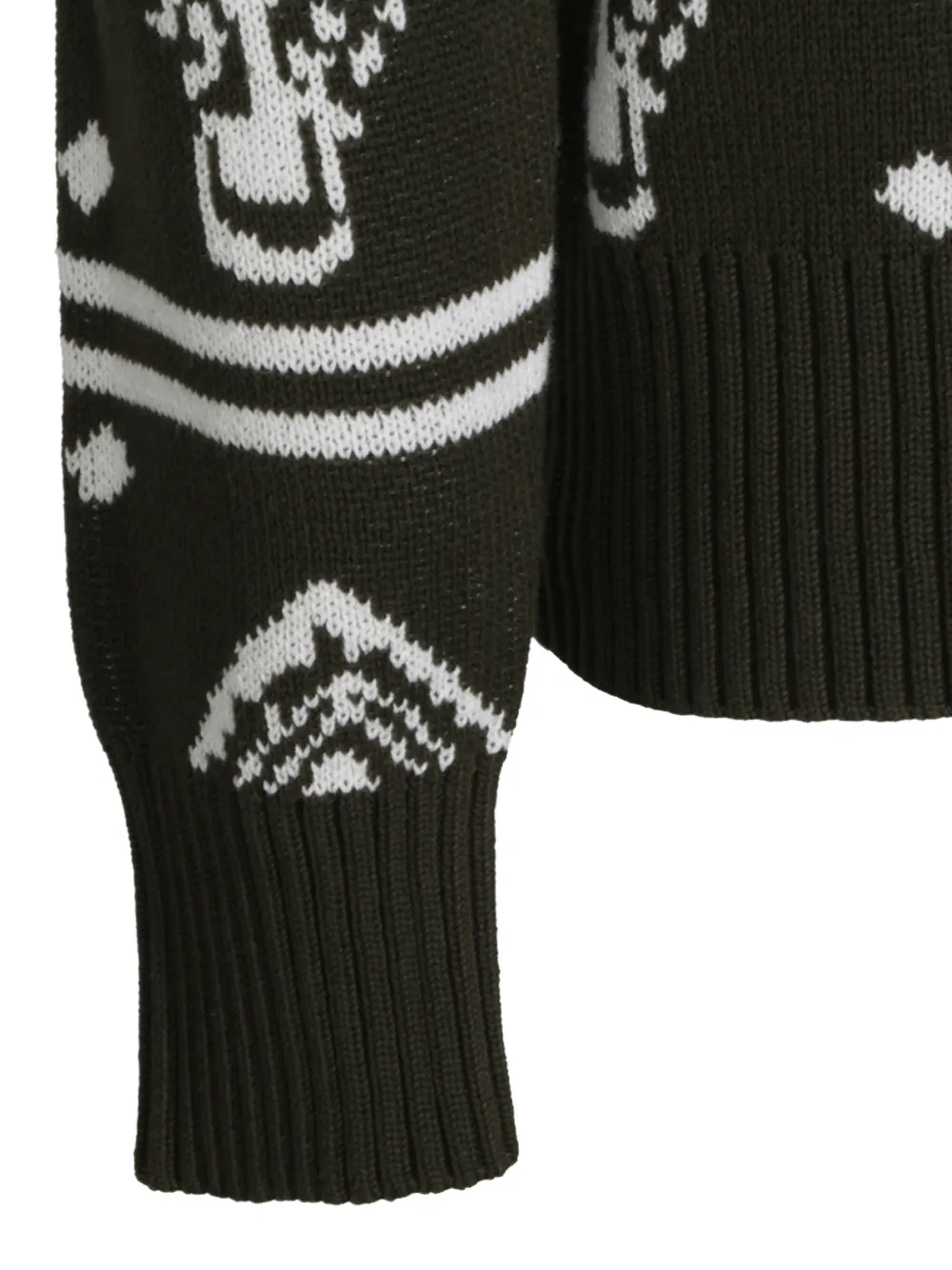Mauna Kea geometric-pattern sweater Groen