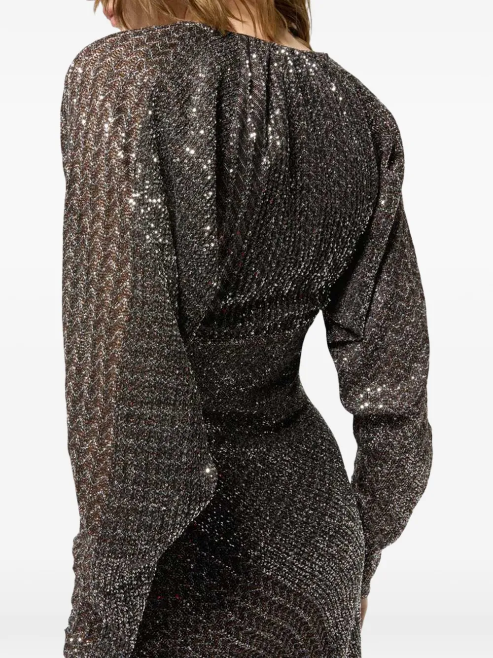 Missoni long dress with sequins Grijs