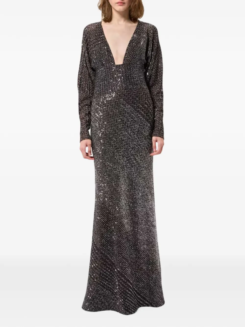 Missoni long dress with sequins Grijs