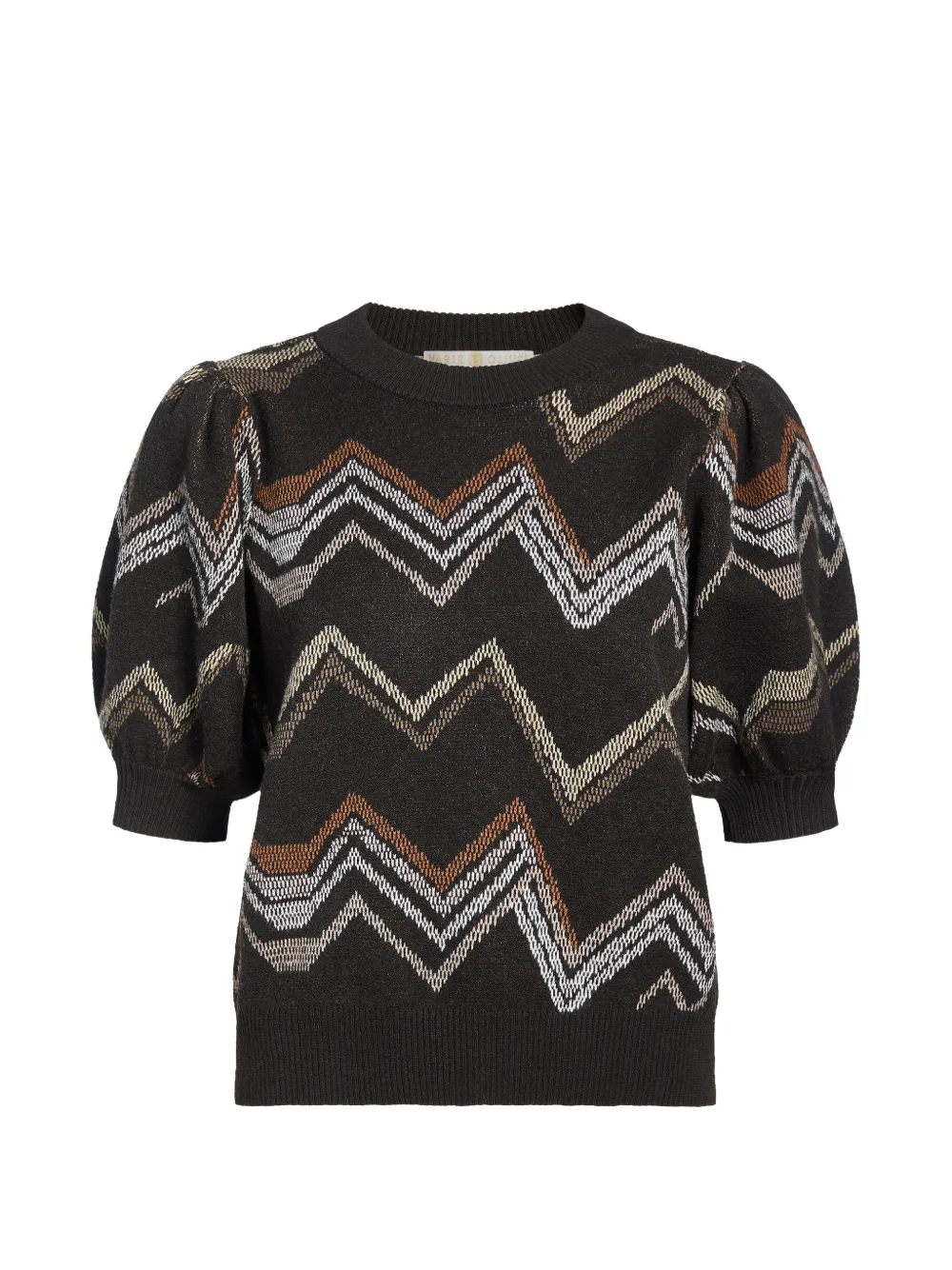 Marie Oliver Maddie zigzag-knit sweater - Schwarz